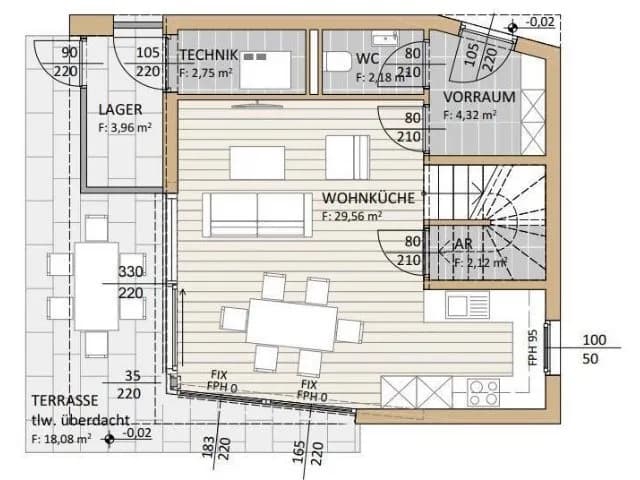 5-Zimmer-Haus kaufen in Villach Land – 90 m², € 550.000 – Bild 3 von 4