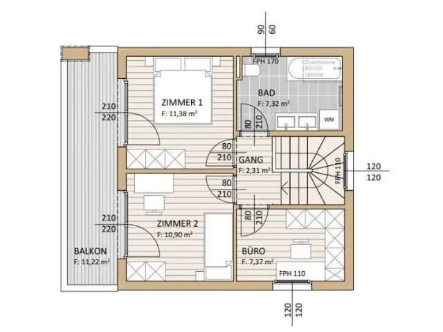 5-Zimmer-Haus kaufen in Villach Land – 90 m², € 550.000 – Bild 4 von 4