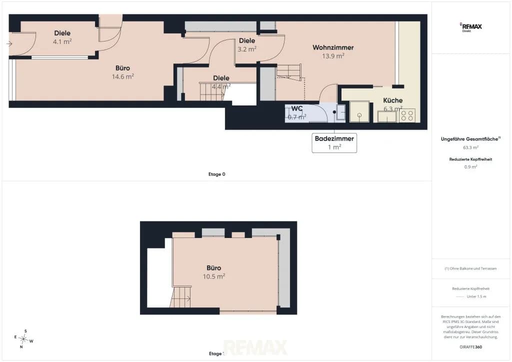 3-Zimmer-Gewerbeimmobilie mieten in Wien – 66 m², € 556 – Bild 16 von 16