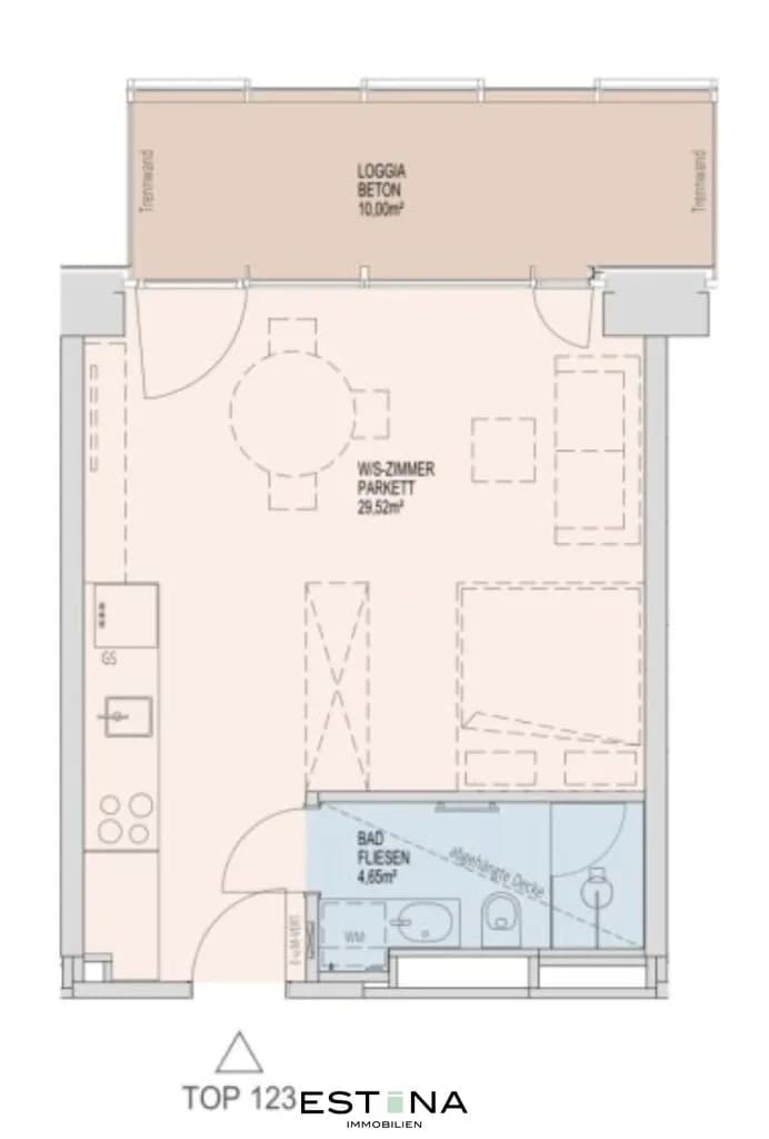 1-Zimmer-Wohnung mieten in Wien – 34,17 m², € 1.150 – Bild 17 von 18