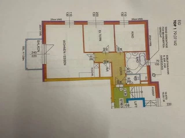 3-Zimmer-Wohnung mieten in Braunau am Inn – 80 m², € 1.185 – Bild 6 von 6