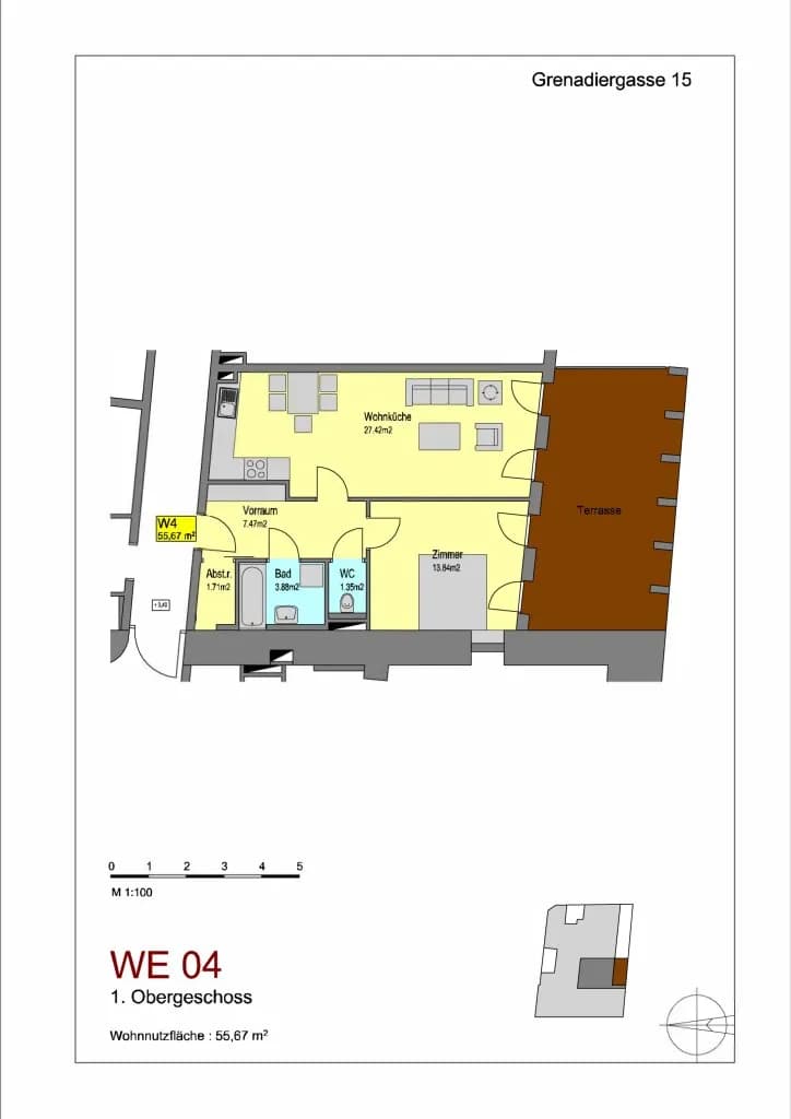 2-Zimmer-Wohnung mieten in Graz – 53,94 m², € 751 – Bild 9 von 9