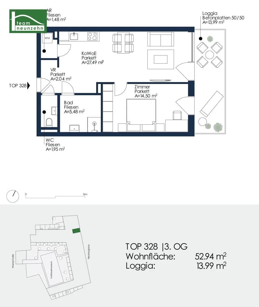 2-Zimmer-Wohnung mieten in Graz – 52,94 m², € 879 – Bild 18 von 18