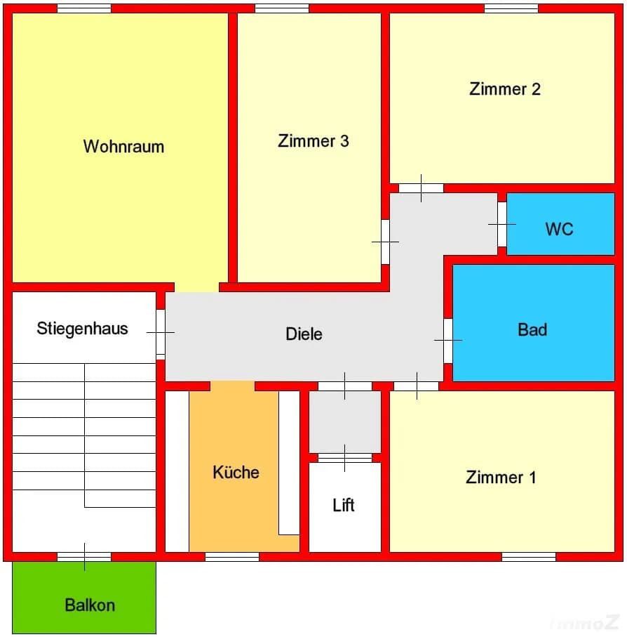 3-Zimmer-Wohnung mieten in Graz – 83,4 m², € 1.175 – Bild 1 von 13