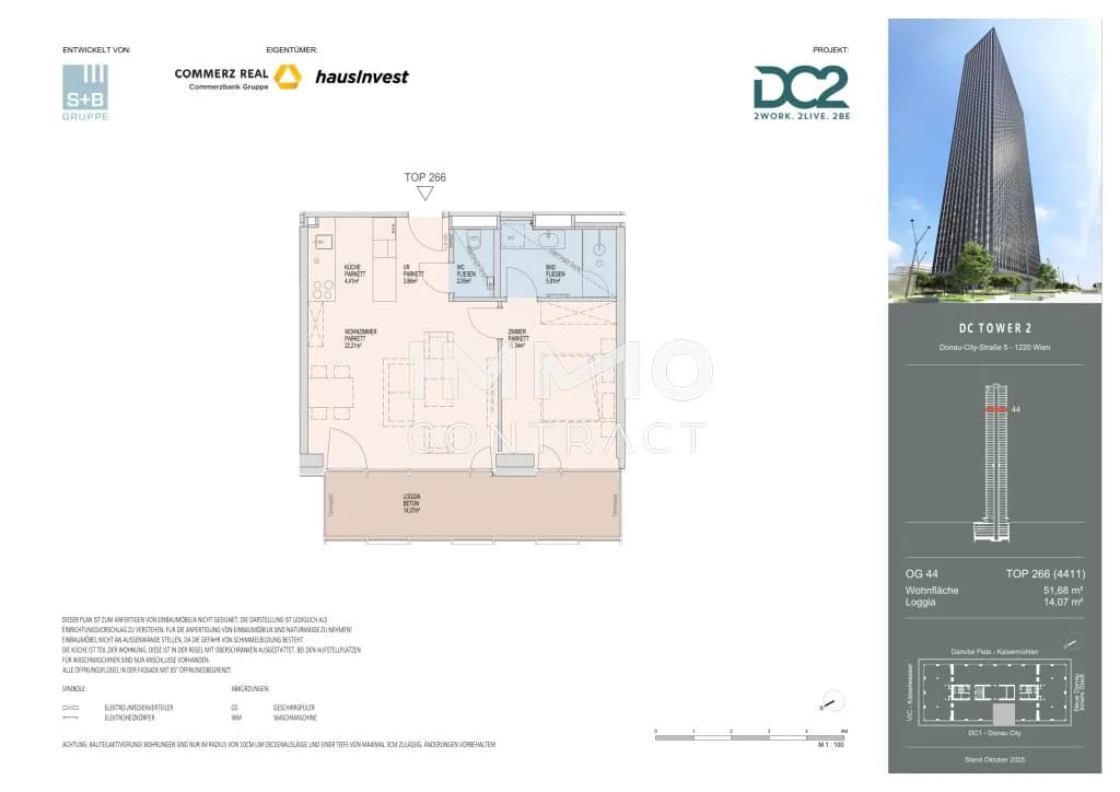 2-Zimmer-Wohnung mieten in Wien – 51,68 m², € 1.850 – Bild 16 von 16