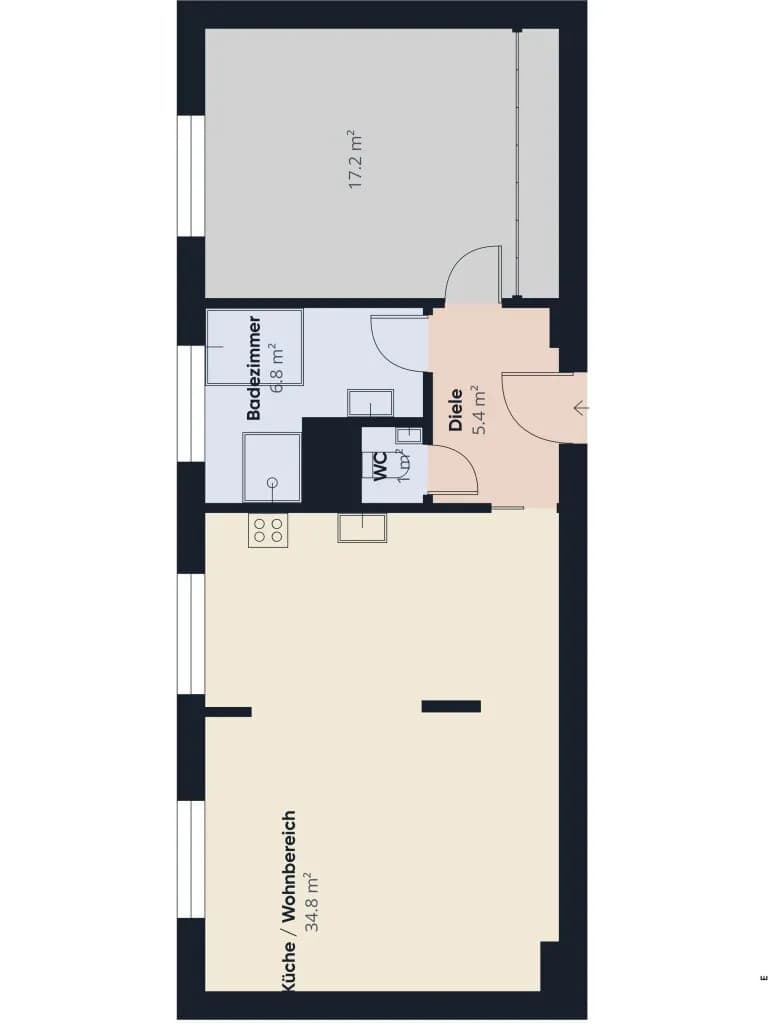 2-Zimmer-Wohnung kaufen in Wien – 66,59 m², € 225.000 – Bild 7 von 7