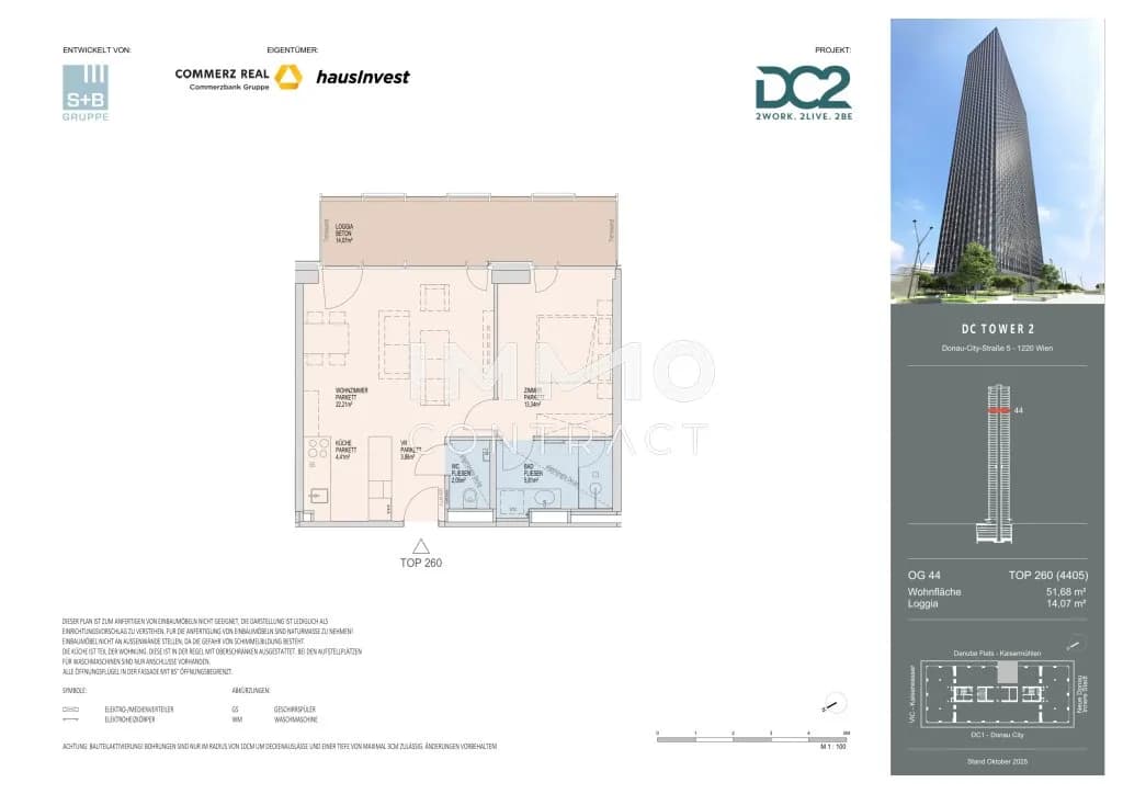 2-Zimmer-Wohnung mieten in Wien – 51,68 m², € 1.750 – Bild 13 von 13