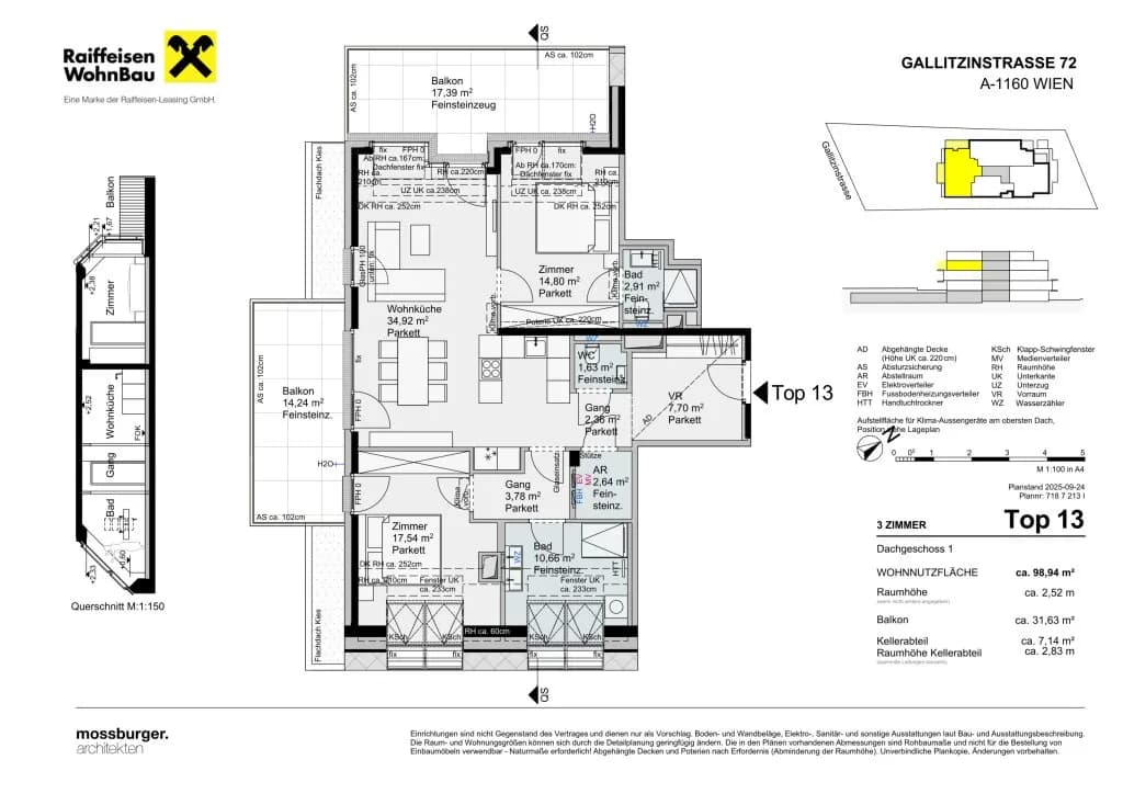 3-Zimmer-Wohnung kaufen in Wien – 99,97 m², € 864.200 – Bild 9 von 9