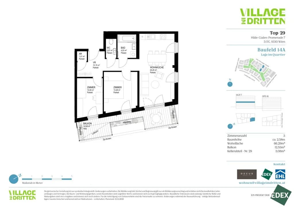 3-Zimmer-Wohnung kaufen in Wien – 66,29 m², € 549.000 – Bild 11 von 11