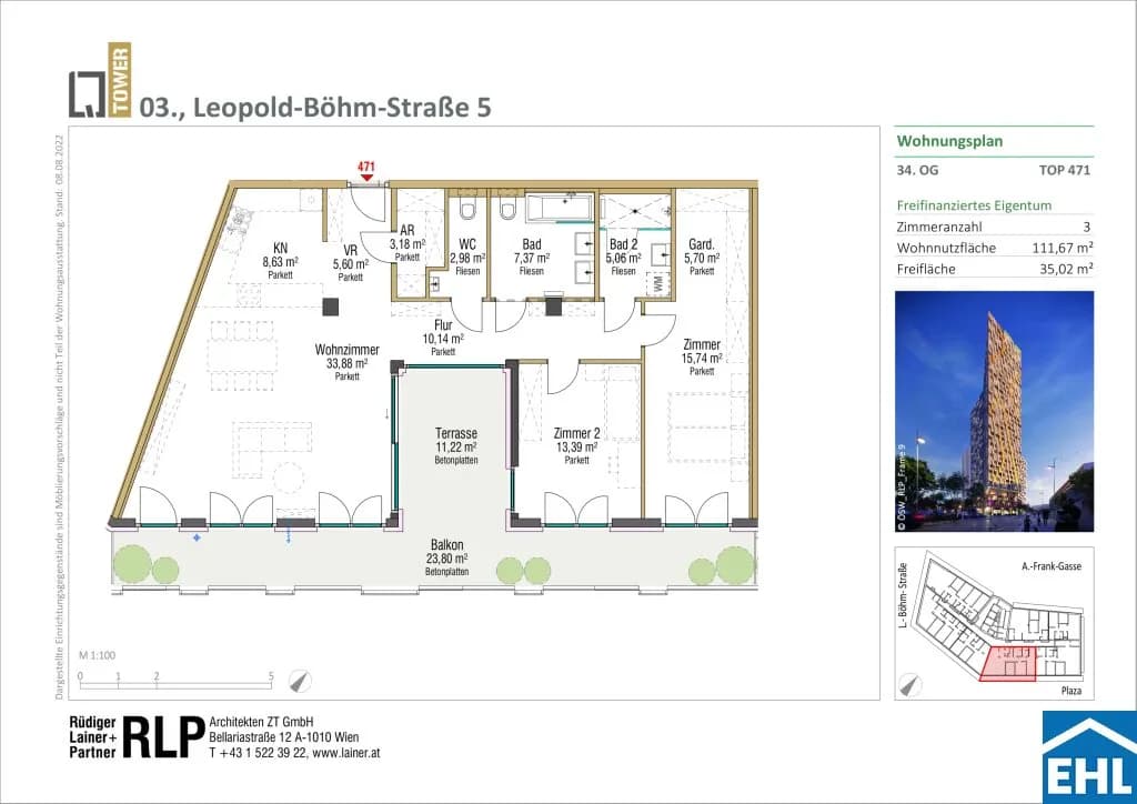 3-Zimmer-Wohnung kaufen in Wien – 109,91 m², € 989.000 – Bild 13 von 13