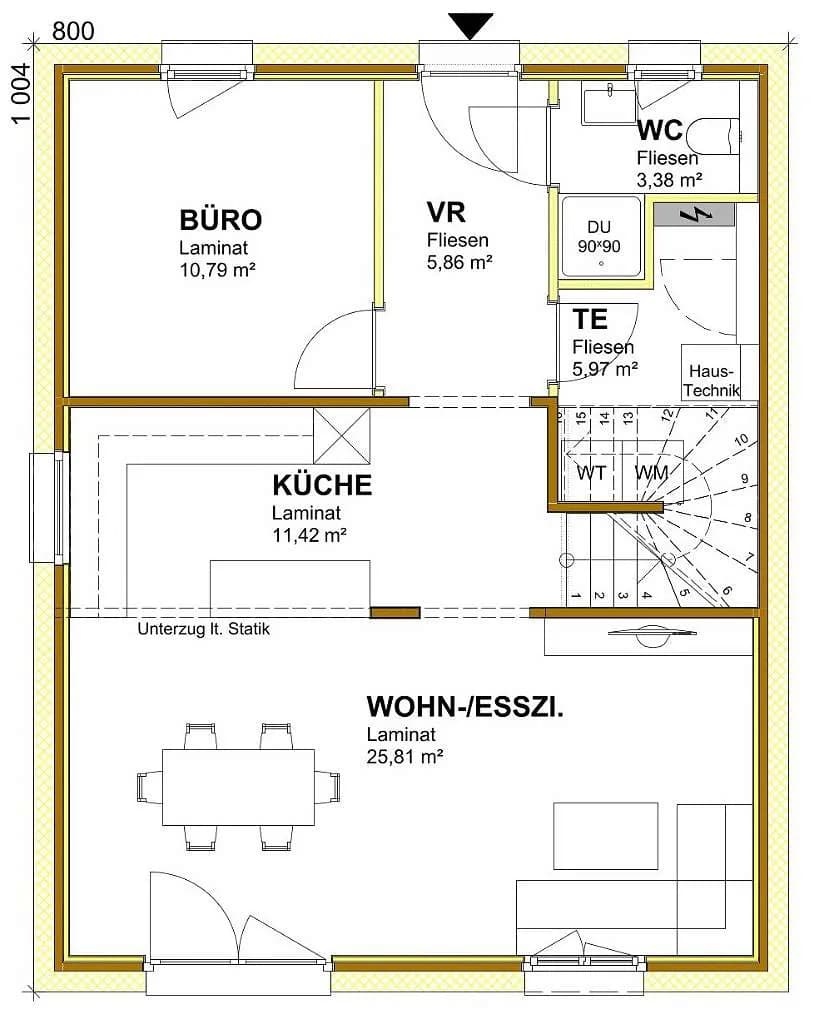 Haus kaufen in Tulln – 118 m², € 149.999 – Bild 2 von 3