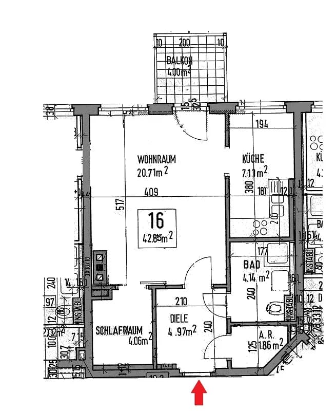 1-Zimmer-Wohnung mieten in Graz – 42,8 m², € 584 – Bild 13 von 13