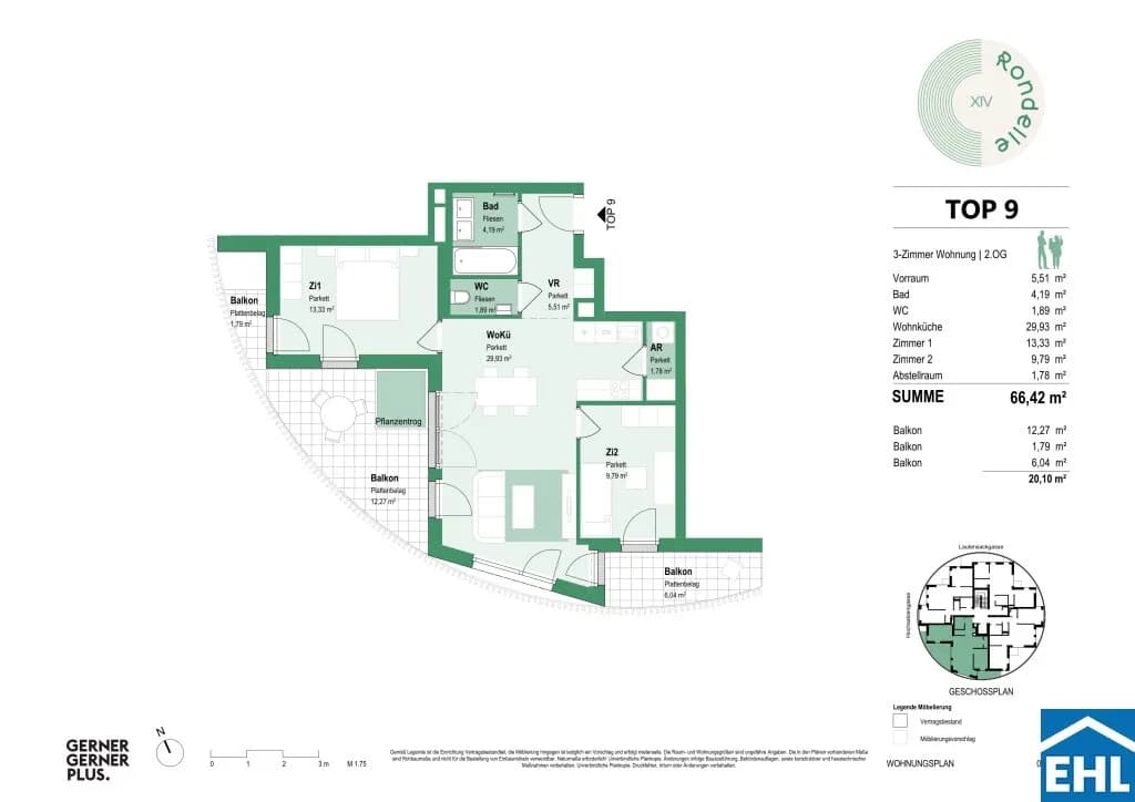 3-Zimmer-Wohnung mieten in Wien – 66,42 m², € 1.699 – Bild 18 von 18