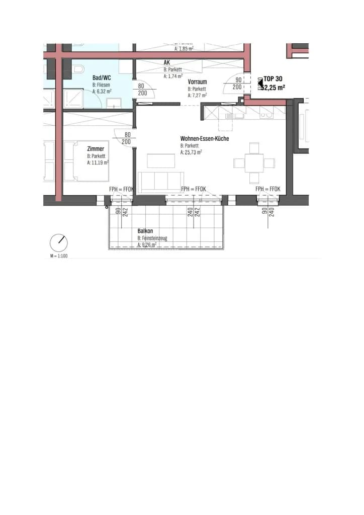 2-Zimmer-Wohnung mieten in Wels – 52,25 m², € 905 – Bild 11 von 13