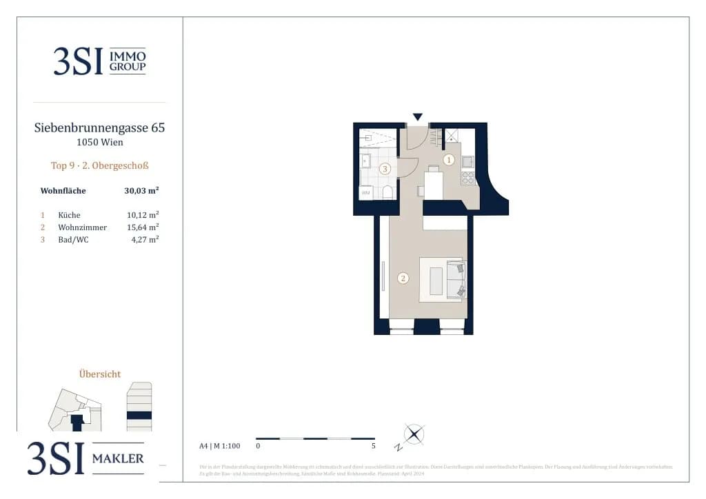 1-Zimmer-Wohnung kaufen in Wien – 30,03 m², € 239.000 – Bild 13 von 13