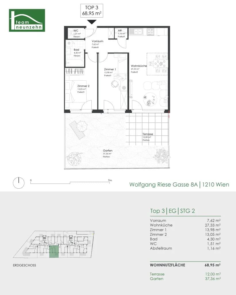 3-Zimmer-Wohnung kaufen in Wien – 68,95 m², € 449.000 – Bild 20 von 20