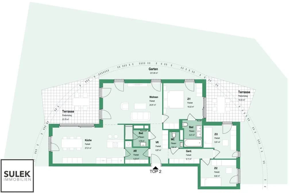 4-Zimmer-Wohnung mieten in Wien – 115,53 m², € 3.699 – Bild 30 von 31