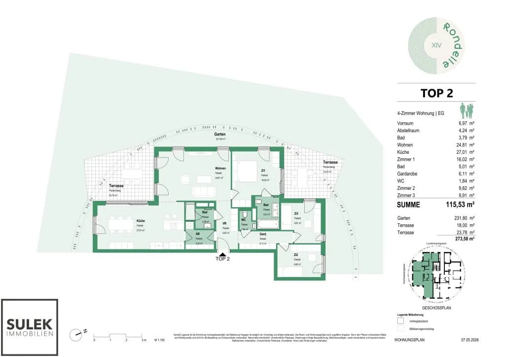 4-Zimmer-Wohnung mieten in Wien – 115,53 m², € 3.699 – Bild 31 von 31