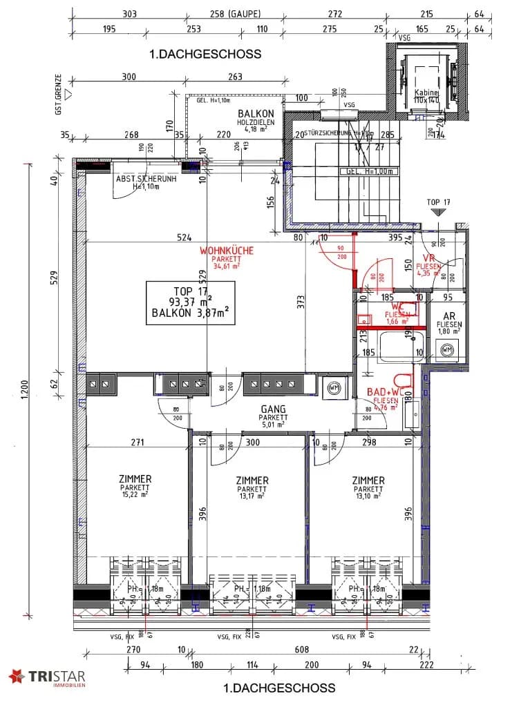 4-Zimmer-Wohnung kaufen in Wien – 91,66 m², € 684.000