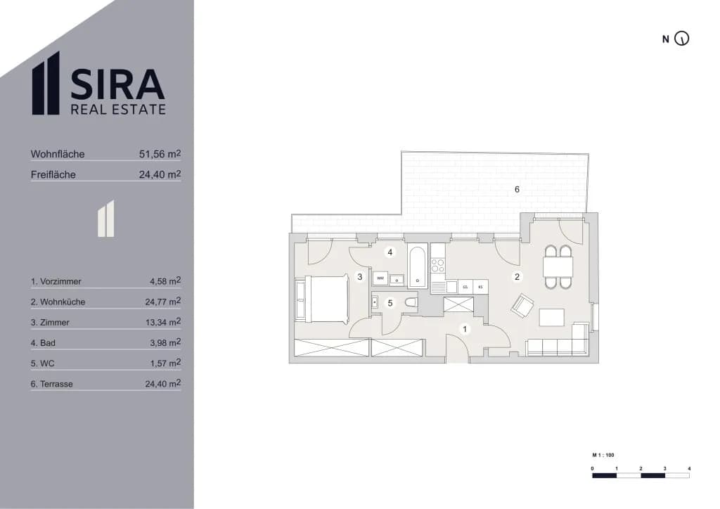 2-Zimmer-Wohnung kaufen in Wien – 60,88 m², € 499.000 – Bild 12 von 12