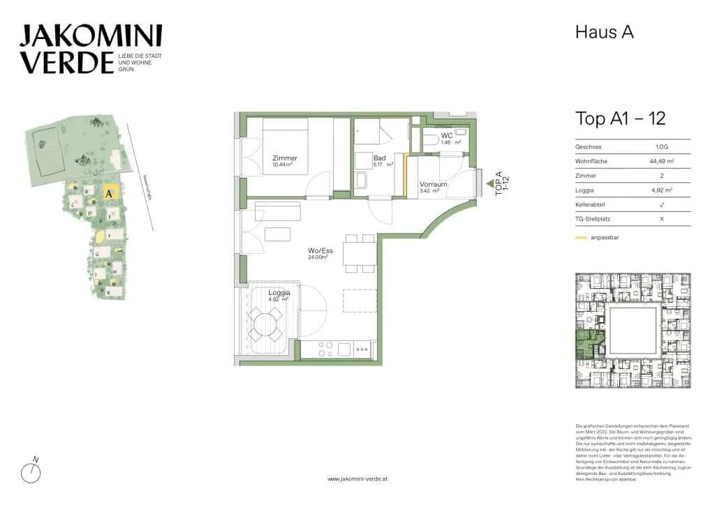 2-Zimmer-Wohnung kaufen in Graz – 44,49 m², € 224.000 – Bild 17 von 17