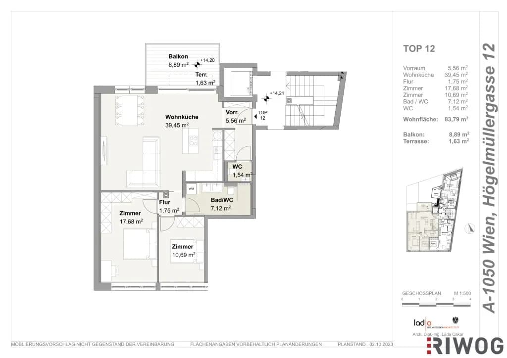 3-Zimmer-Wohnung kaufen in Wien – 83,79 m², € 639.000 – Bild 21 von 21