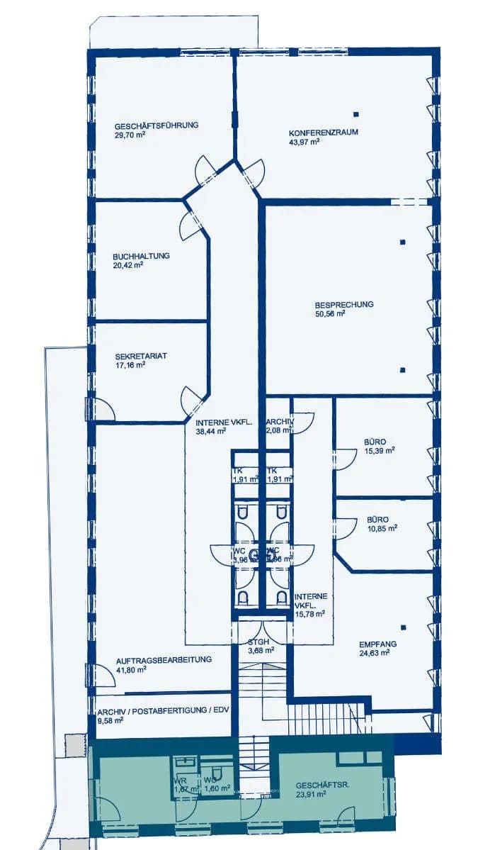 Gewerbeimmobilie mieten in Salzburg Stadt – 28 m², € 895 – Bild 5 von 5