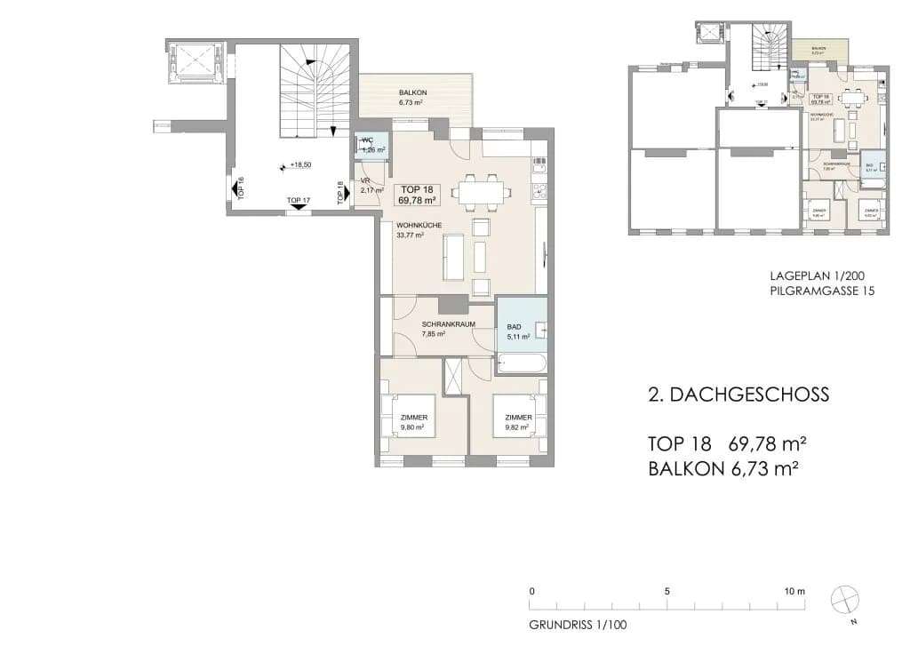 3-Zimmer-Wohnung mieten in Wien – 69,78 m², € 1.799 – Bild 17 von 17
