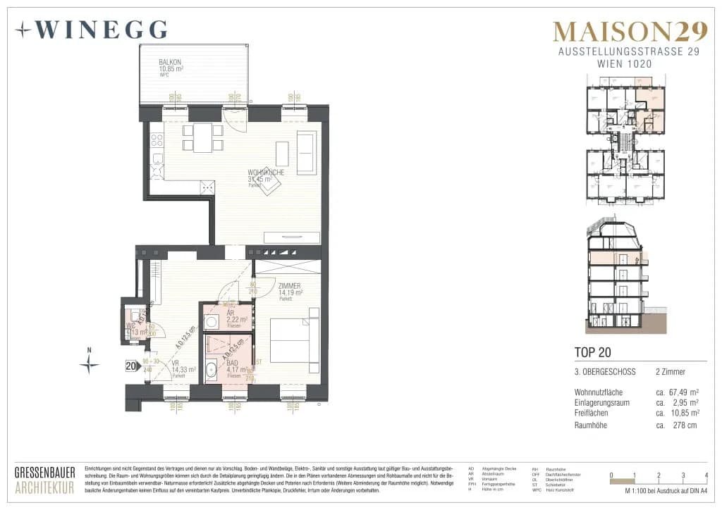 Immobilie kaufen in Wien – 67,49 m², € 604.500 – Bild 13 von 13