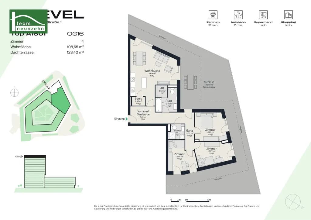 4-Zimmer-Wohnung mieten in Graz – 108,65 m², € 3.099 – Bild 36 von 36