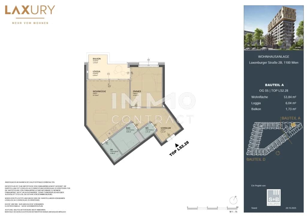 2-Zimmer-Wohnung kaufen in Wien – 53,44 m², € 410.000 – Bild 14 von 14
