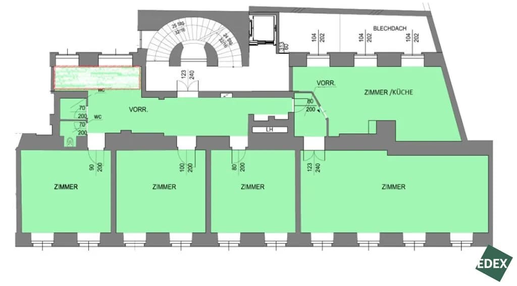 5-Zimmer-Gewerbeimmobilie mieten in Wien – 198 m², € 2.900 – Bild 10 von 10