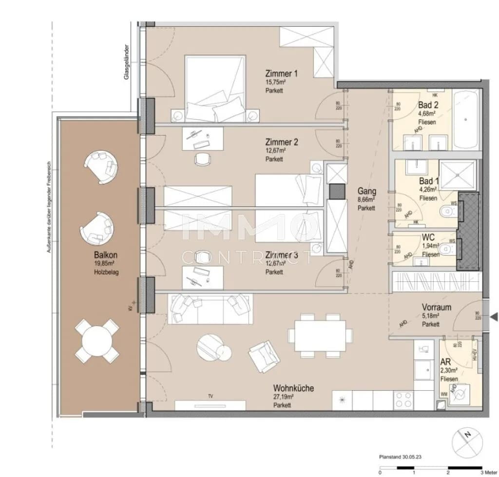 4-Zimmer-Wohnung kaufen in Wien – 95,28 m², € 1.076.500 – Bild 23 von 23