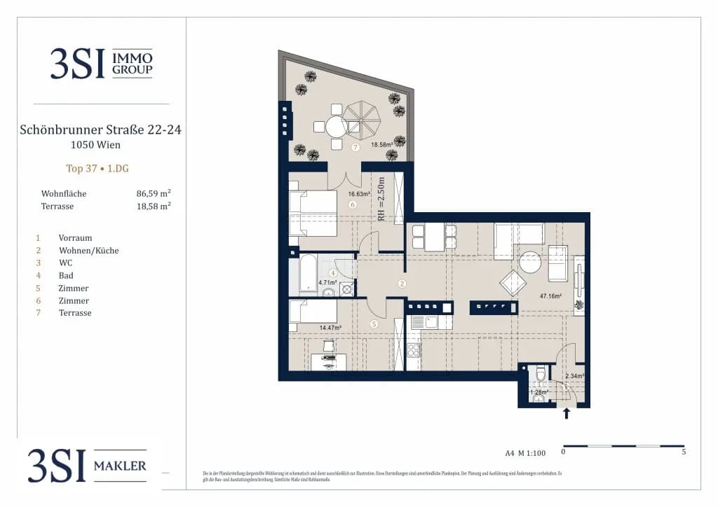 Wohnung kaufen in Wien – 86,59 m², € 518.000 – Bild 8 von 8