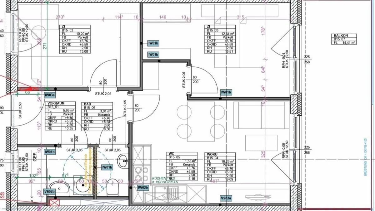 3-Zimmer-Wohnung mieten in Graz – 51,83 m², € 802 – Bild 10 von 10