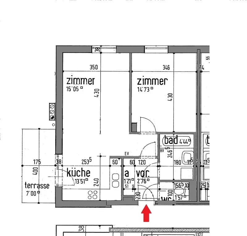 2-Zimmer-Wohnung mieten in Graz – 53,6 m², € 423 – Bild 4 von 12