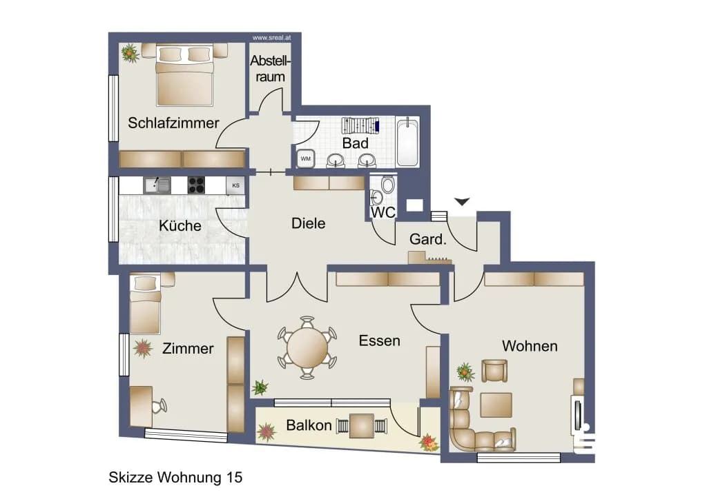 4-Zimmer-Wohnung mieten in Dornbirn – 118,5 m², € 1.897 – Bild 8 von 8