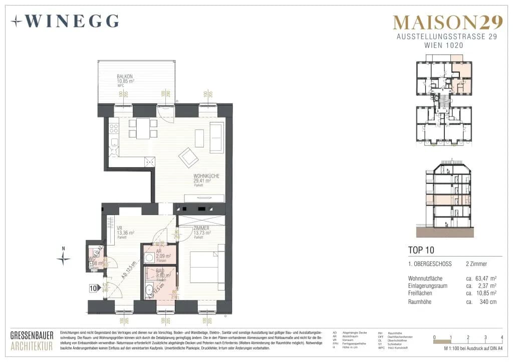 2-Zimmer-Wohnung kaufen in Wien – 63,47 m², € 590.000 – Bild 10 von 10