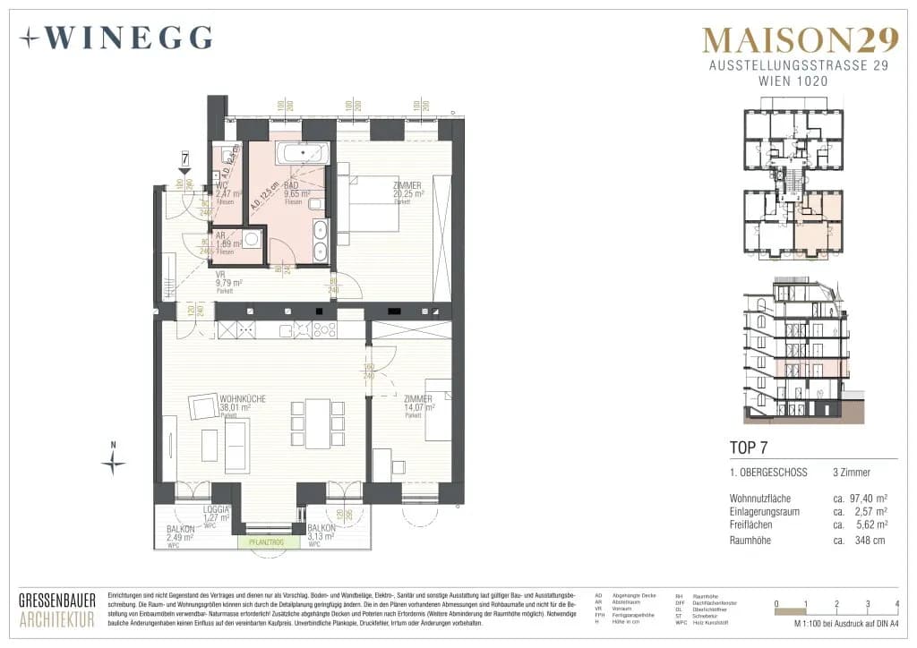 3-Zimmer-Wohnung kaufen in Wien – 96,13 m², € 1.100.000 – Bild 11 von 11