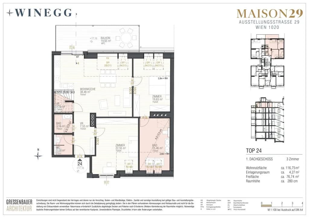 Immobilie kaufen in Wien – 116,75 m², € 1.664.700 – Bild 13 von 14