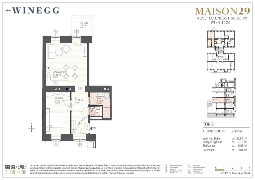 Immobilie kaufen in Wien – 55,24 m², € 492.900 – Bild 10 von 10