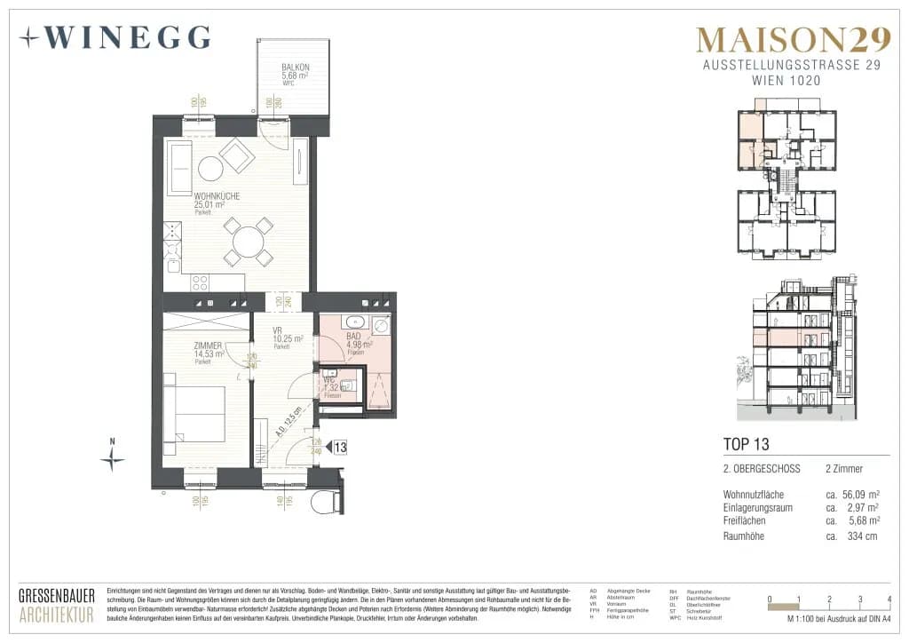 Immobilie kaufen in Wien – 56,09 m², € 520.800 – Bild 11 von 11