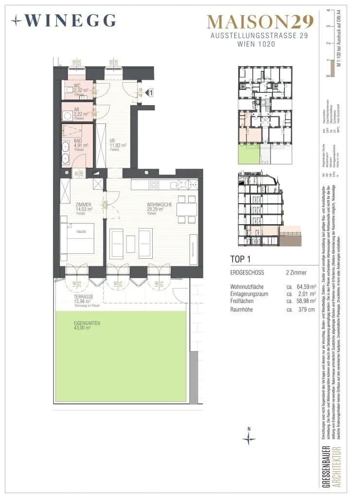 Immobilie kaufen in Wien – 64,59 m², € 604.500 – Bild 13 von 13