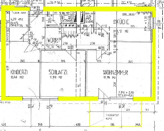 3-Zimmer-Wohnung mieten in Rohrbach – 69,55 m², € 609 – Bild 3 von 3