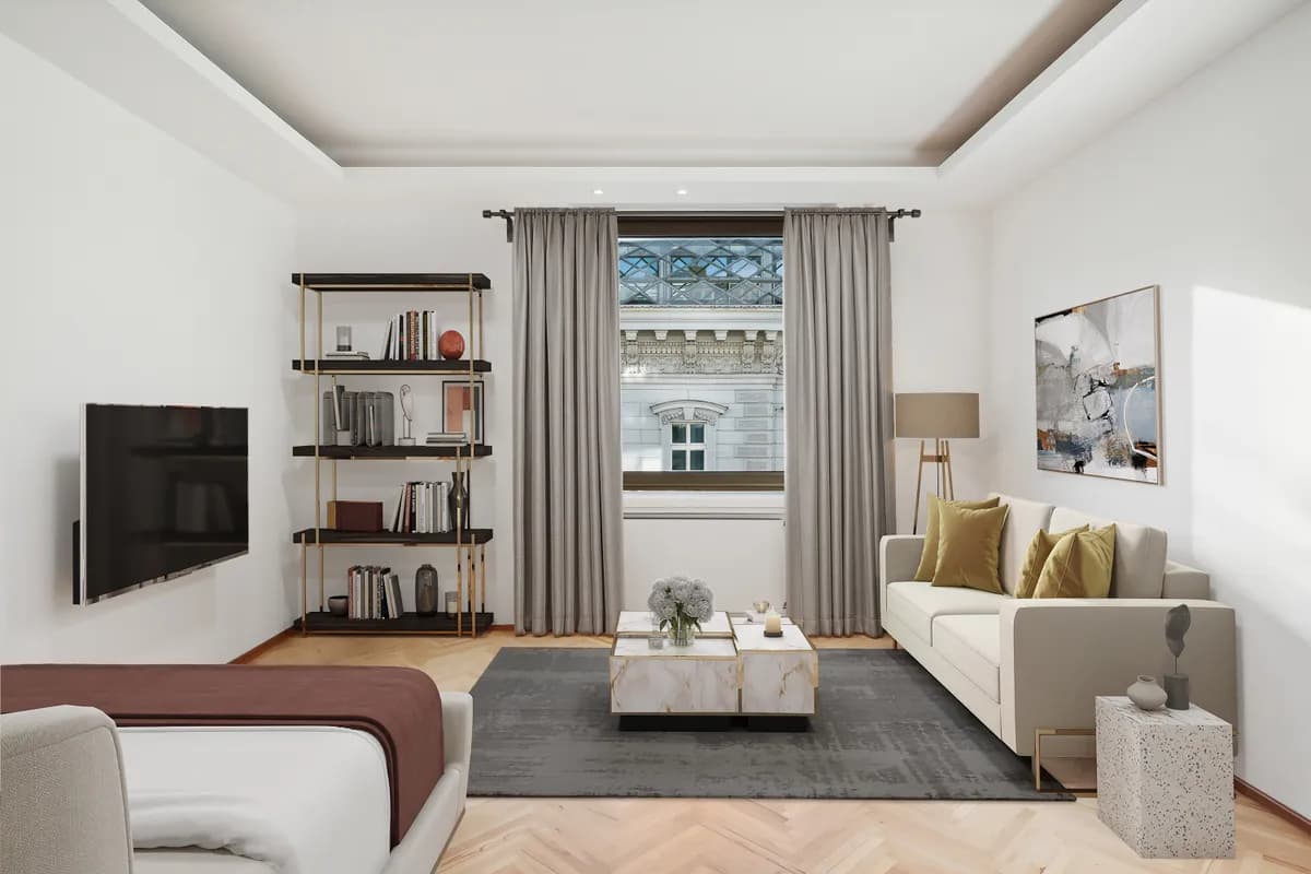 1-Zimmer-Wohnung mieten in Wien – 49 m², € 1.861