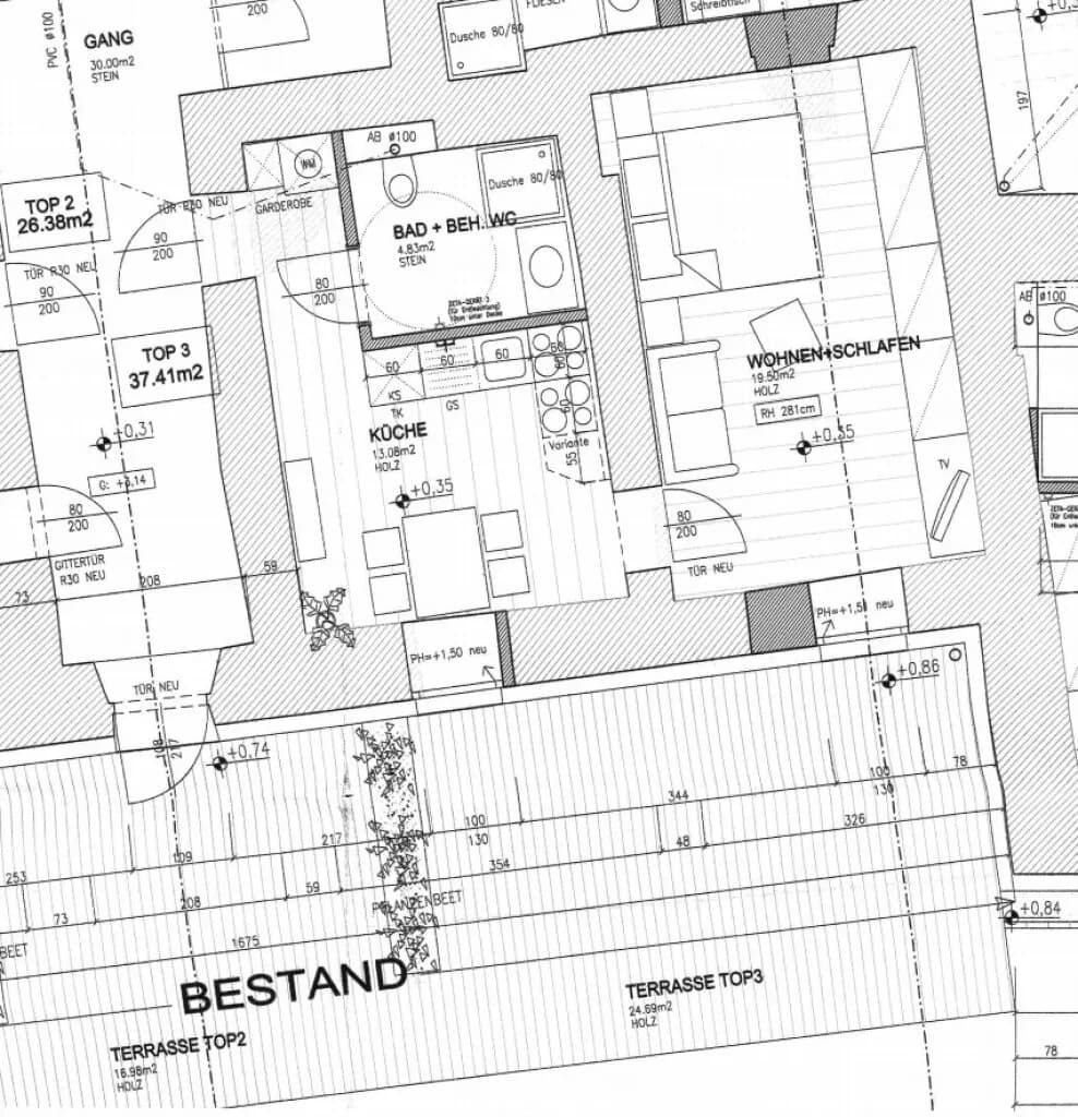 Wohnung mieten in Schärding – 37,41 m², € 497 – Bild 2 von 2