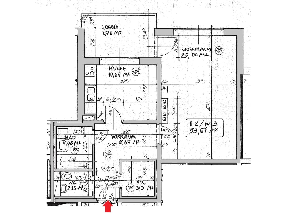 1-Zimmer-Wohnung kaufen in Graz – 53,6 m², € 138.600 – Bild 2 von 15