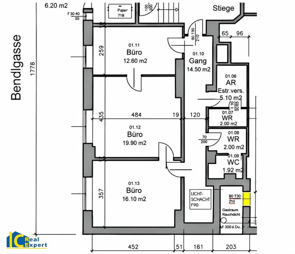 3-Zimmer-Gewerbeimmobilie mieten in Wien – 72 m², € 1.025 – Bild 14 von 15