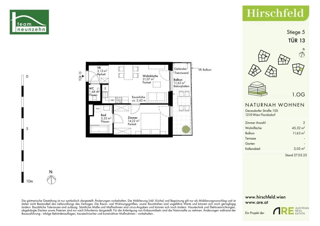 2-Zimmer-Wohnung kaufen in Wien – 45,32 m², € 265.000 – Bild 27 von 27