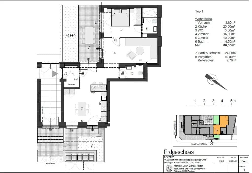 2-Zimmer-Wohnung mieten in Mödling – 66,3 m², € 1.236 – Bild 15 von 15